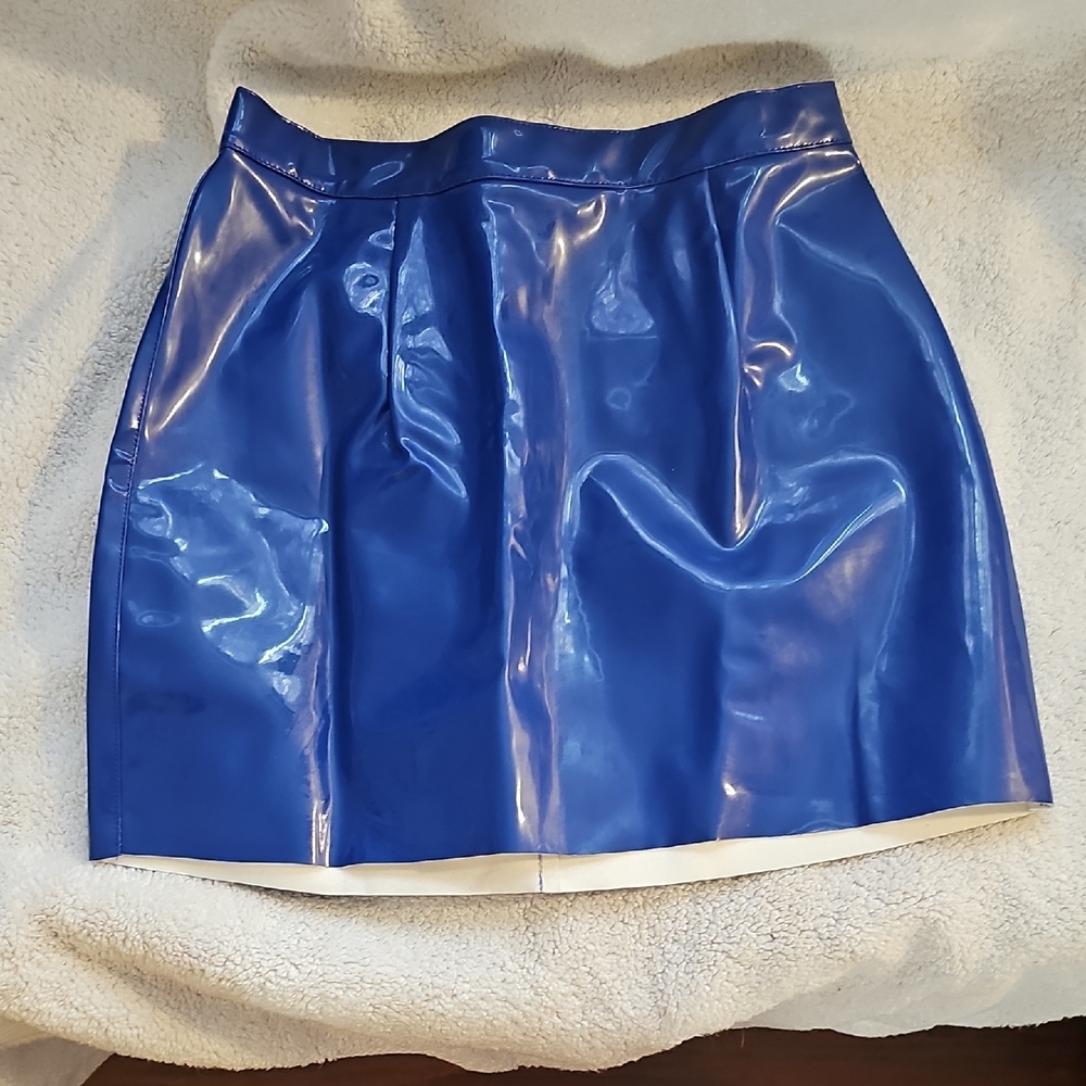 Shiny Blue Skirt